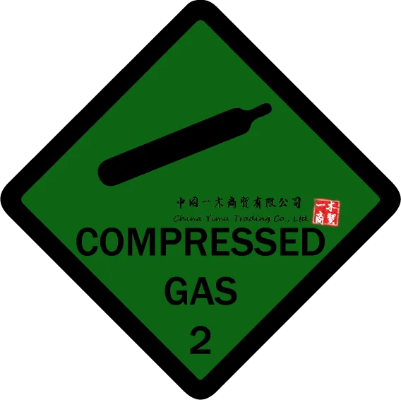 Compressed Gas Warning Plastic Sign or Sticker for package auto parts Lincoln Truck tanker