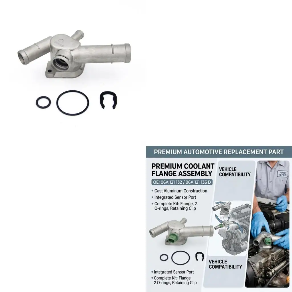 XA6H 06A121132 Aluminum Cooling Pipe Fitting Aluminum Coolant Hose Flange Ensuring Efficient Heat Transfer
