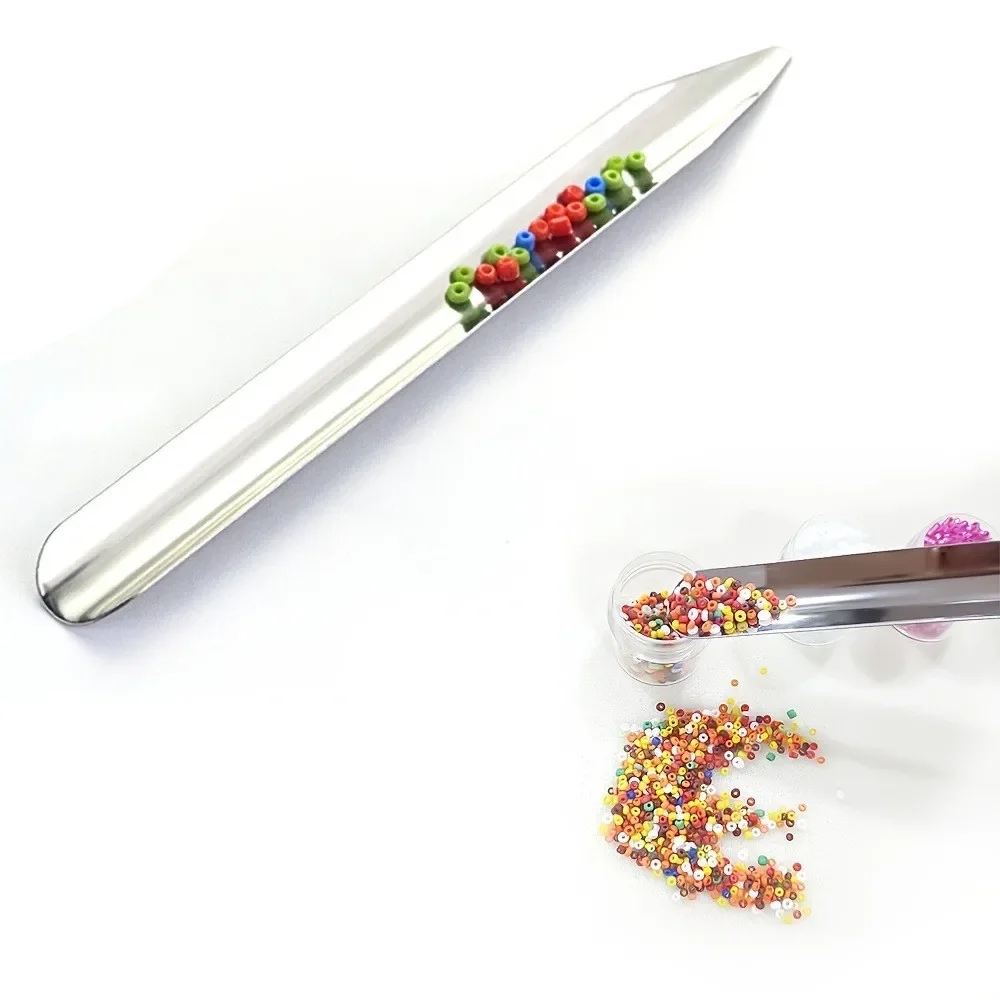 Stainless Steel Mini Pearl Spoon Powder Storage Beading Tool DIY Jewelry Making Goldsmith Hand Craft Accessories