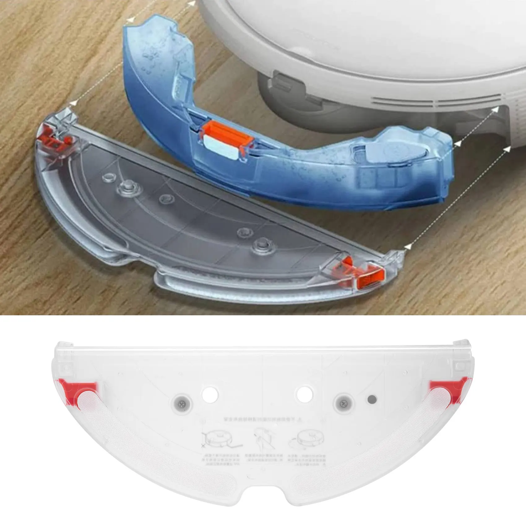 Suitable For Roborock T7 S5 MAX S6 MAX Water Tank Tray Mop Cloth Bracket Vacuum Cleaner Parts-A21R