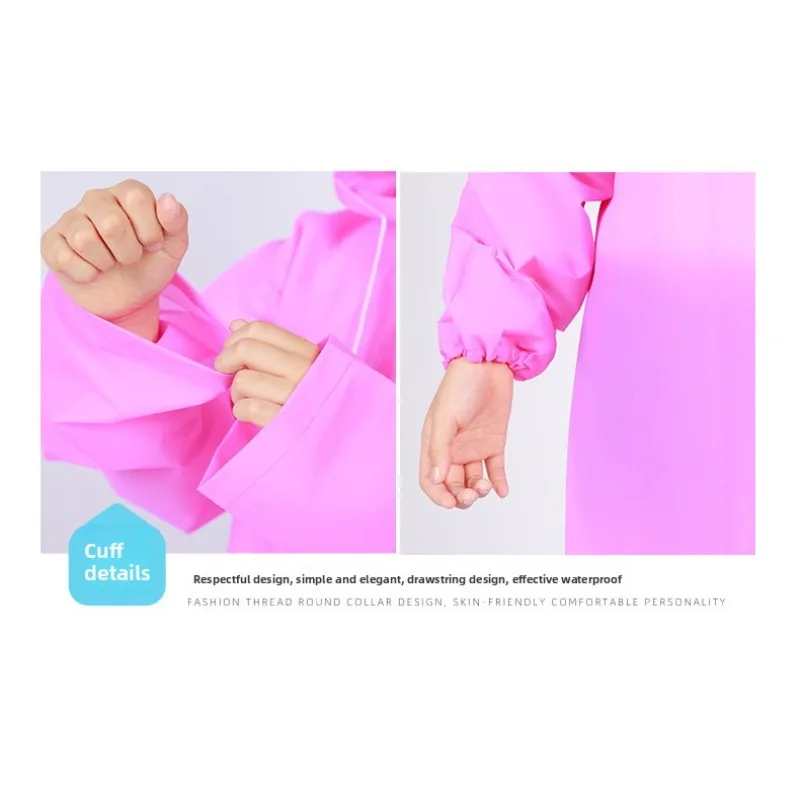 Kinder-Regenmantel im Großhandel, auf Lager, nicht wegwerfbar, winddichter und wasserdichter, verdickter EVA-Regenmantel