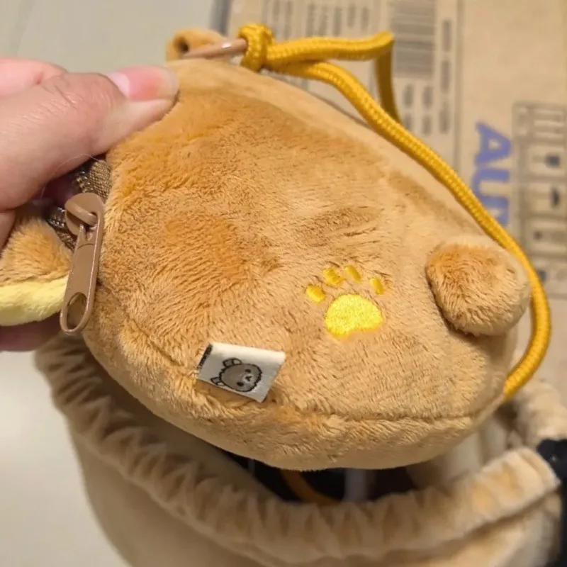 الفتيات الصيف لطيف Rilakkuma الحبل المحمولة الرجعية سستة عملة المحفظة جديد Kawaii الكرتون أفخم دمية سيارة قلادة الديكور هدية