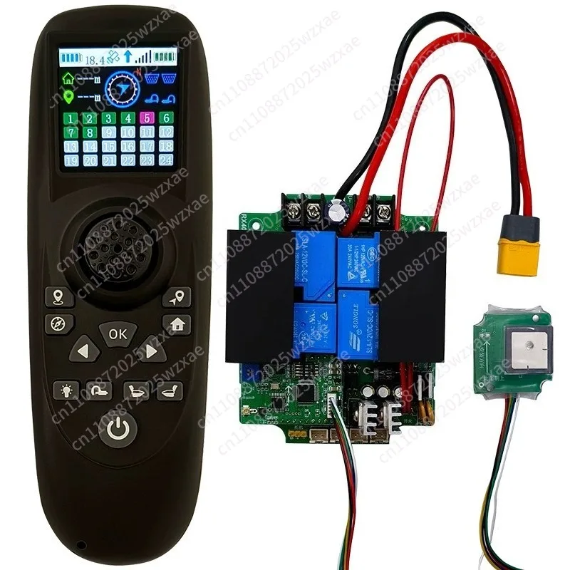 RX40G color screen display 12V24V net trawler 40A high-power remote control mainboard one-click return GPS