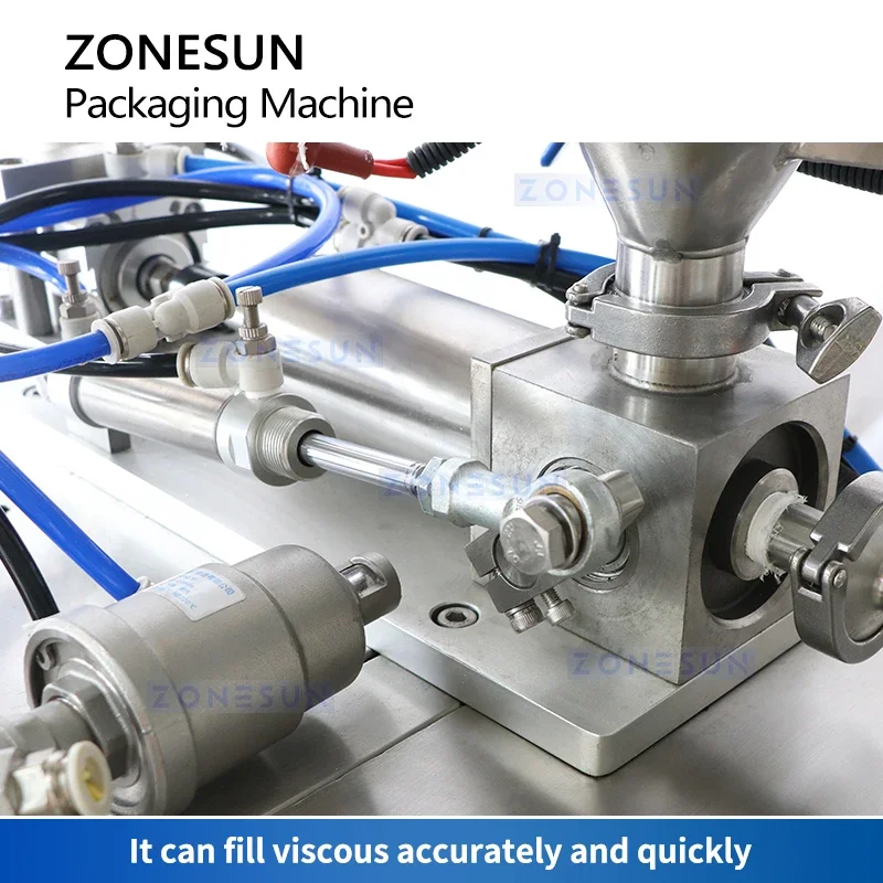ZONESUN-máquina de envasado VFFS, sello de llenado de forma Vertical, paquetes de porciones de palomitas de maíz, Kit de sal y aceite, equipo de embalaje ZS-FS01