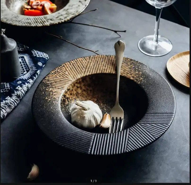 

Европейская керамика, соломенная шляпа, обеденная тарелка, миска для супа, западная посуда, блюдо для макарон, ресторан, декоративная кухня