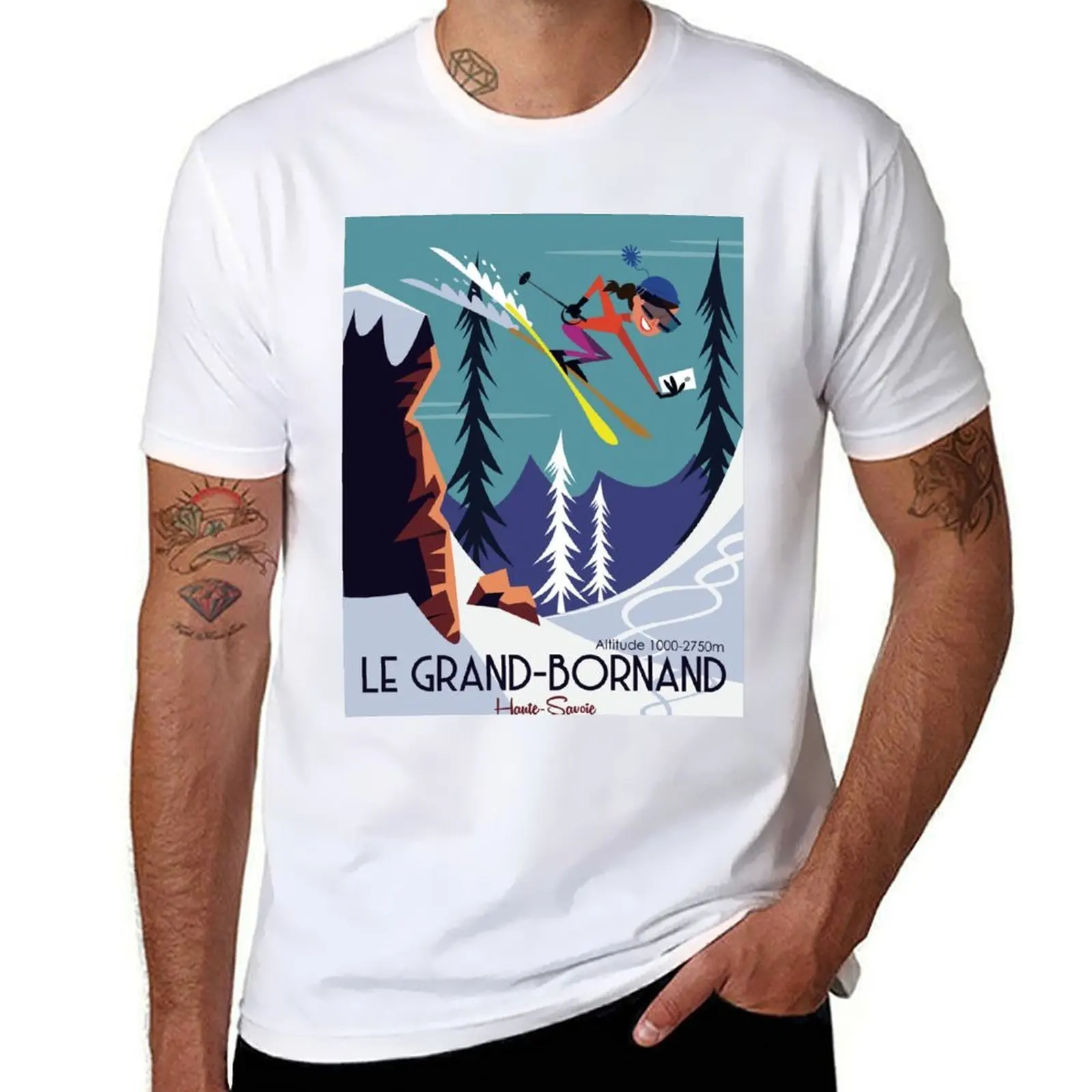 

Le Grand Bornand T-Shirt t shirt man cotton t shirts for man graphic funny T-Shirt