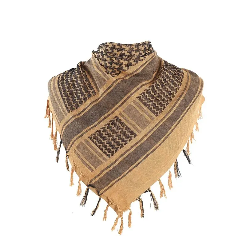 Outdoor Camping Freely Changeable Headscarf Jacquard Scarf Thickened Outdoor Arabic Magic Scarf Shawl