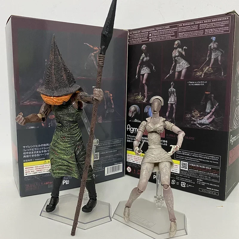 15cm Silent Hill 2 Red Pyramid Thing Figma SP055 Bubble Head Nurse SP061 Action Figure Collectible Desktop Model Ornament Gift