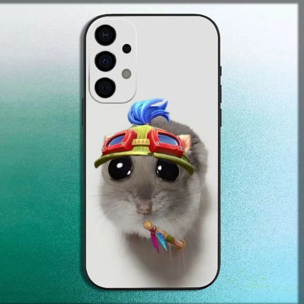 Cute Funny L-LOL Teemo Phone Case For Samsung Galaxy A13,A21s,A22,A31,A32,A52,A53,A71,A80,A91 Soft Black Cover