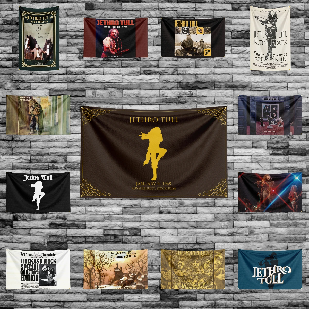 3x5 Ft Heavy Rock Band-j-JethroS Tulls Flag Polyester Digital Printing Banner for Bedroom Wall Art Out Door Tapestry Decoration