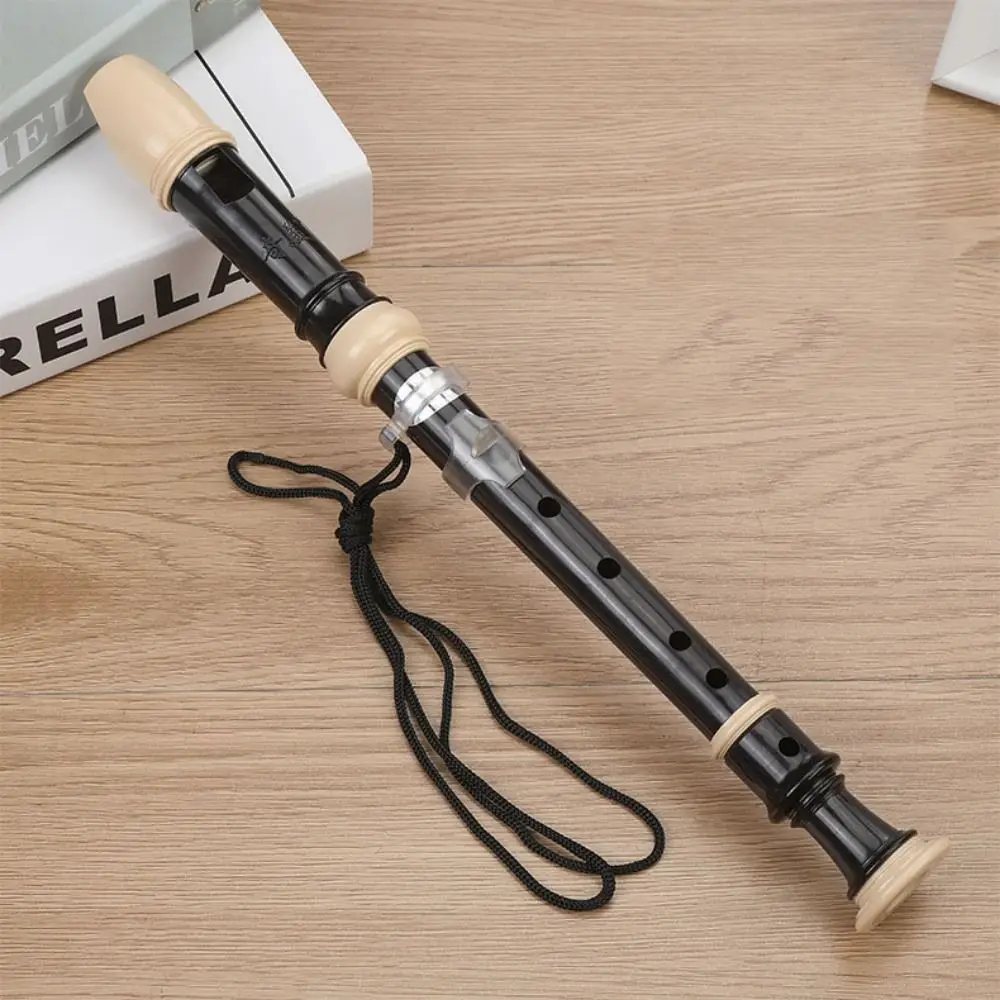 Easy Adjustable Soprano Recorder Food Grade ABS Baroque Fingering Eight Hole Clarinet Natural Non-toxic Vertical Flute
