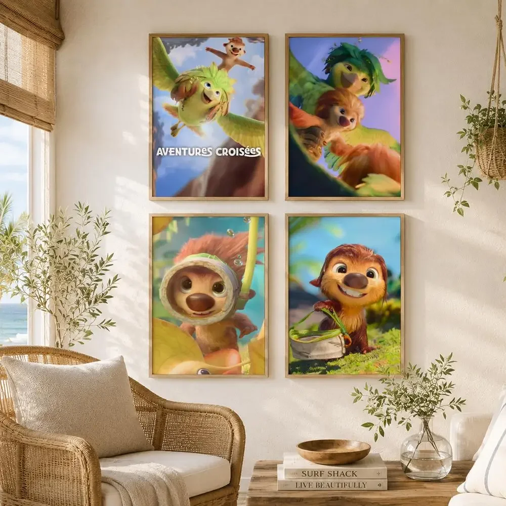 Comedy Film S-Swapped Painting Calligraphy High-Quality Canvas Wall Mural Crease-Free For Living Room Bedroom Interiors