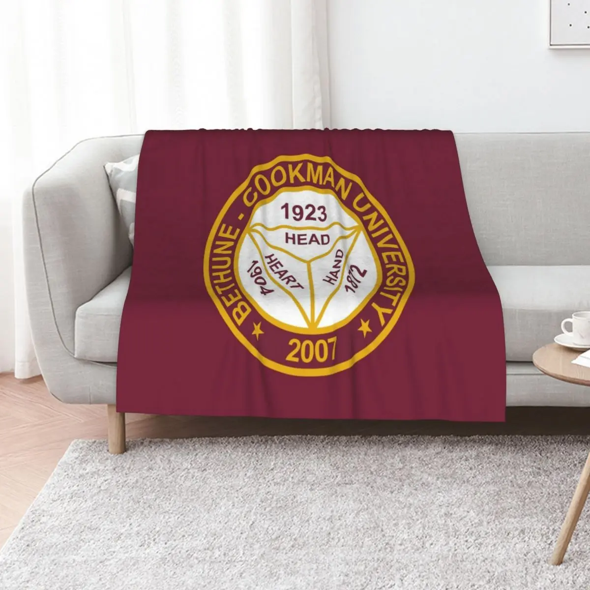 

Bethune Cookman University Throw Blanket warm for winter Soft Plaid For Sofa Thin Flannel Blankets