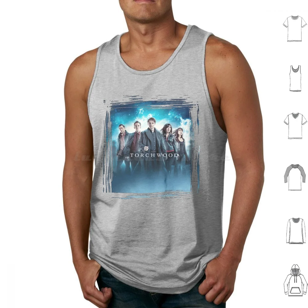 Torchwood Cast Tank Tops Vest Sleeveless British Science Fiction Sci Fi Scifi Programme Spin Off Show Adult Teenager