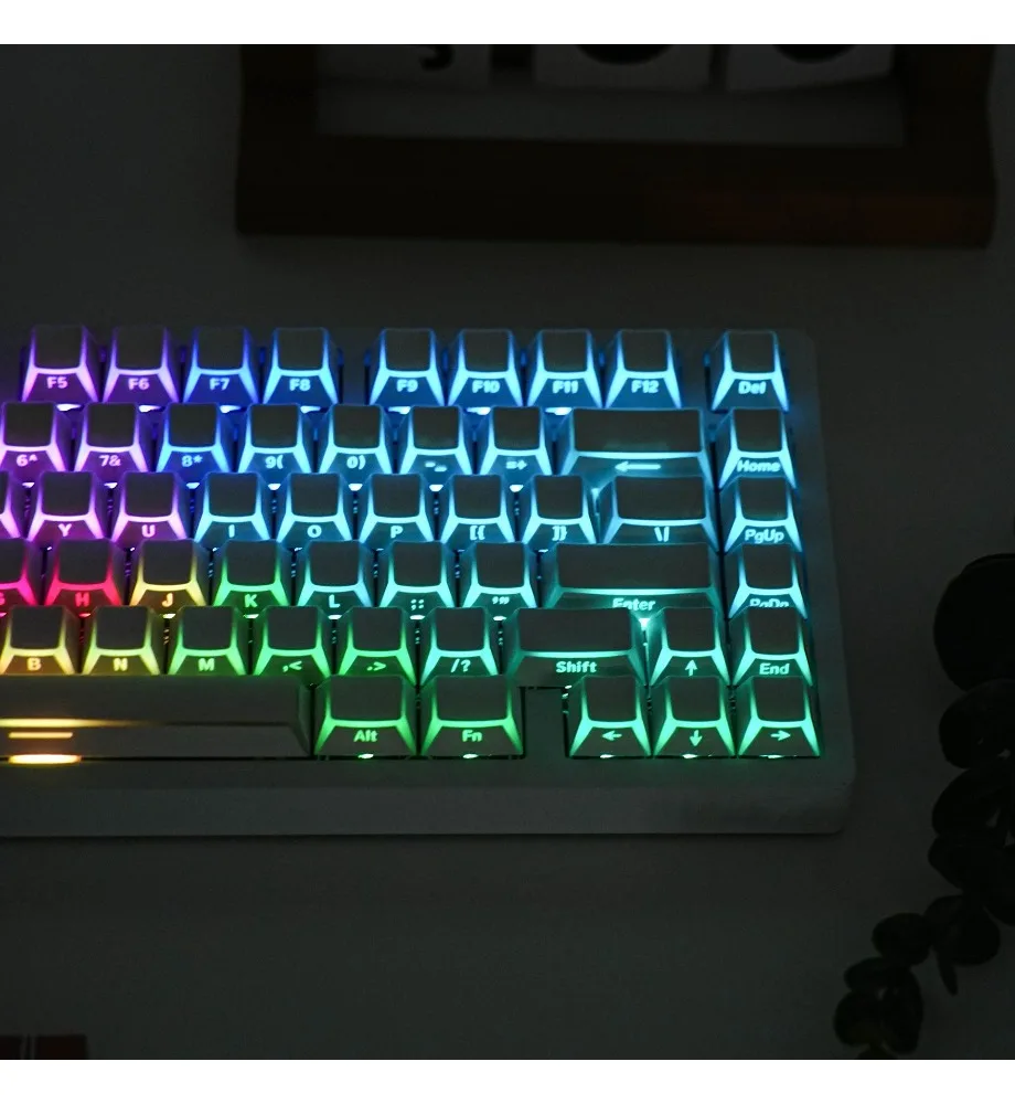 Key caps Fold edges and corners Double engraving light transmission Pbt Original factory height Pre-order language Full set of