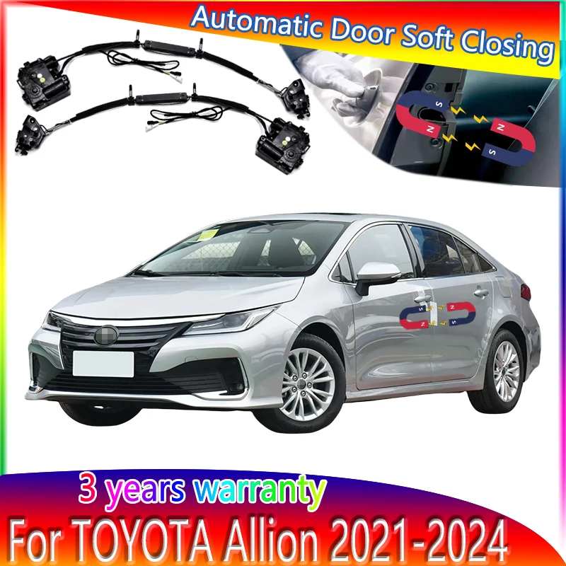 Car Soft Close Door Latch Pass Lock Actuator Electric Absorption Suction Silence Closer For Toyota Allion Car Accessories