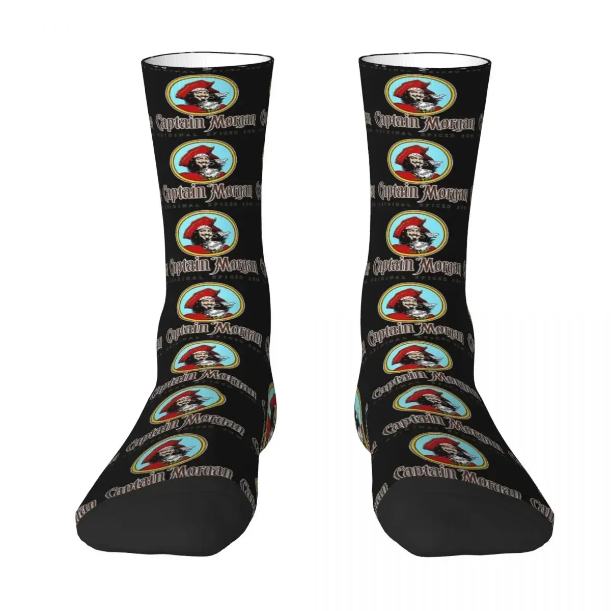 CAPTAIN MORGAN Socks Harajuku Super Soft Stockings All Season Long Socks Accessories for Unisex Gifts