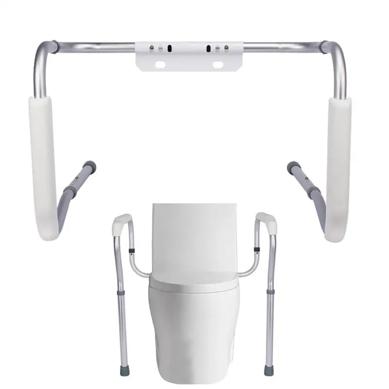 

Toilet Safety Rails Adjustable Easy Assembly Anti Slip Toilet Grab Bar With Handle For Elderly Disabled Patient Pregnant