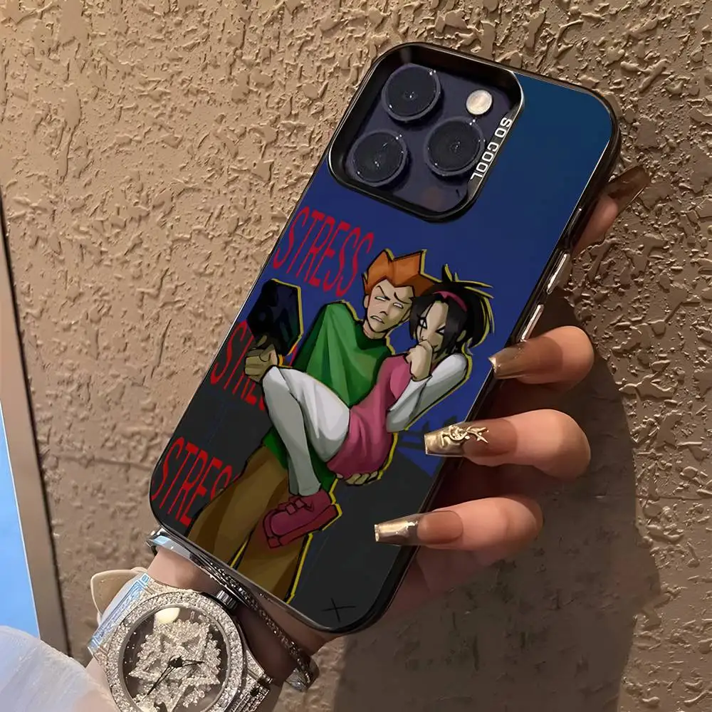 حافظة هاتف Game F-Friday Night Funkin لهاتف iPhone 16,15,14,13,12,11,Pro,XS,Max,Plus,Mini,SE غطاء مقاوم للصدمات من الحلوى السوداء غير اللامعة