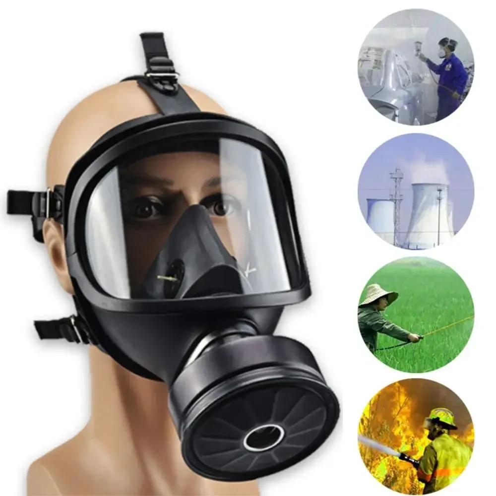 Maschera antigas respiratore chimico maschera integrale autoadescante contaminazione radioattiva biologica chimica inquinamento nucleare proteggi