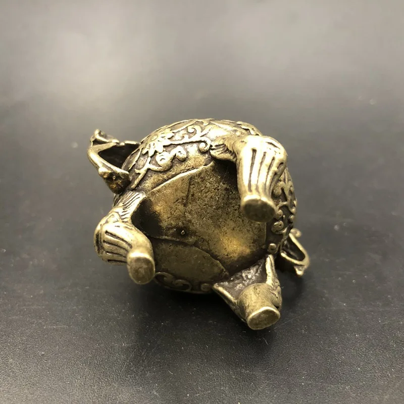 Pure with free shipping, incense , golden toad aromatherapy burner, home craft ornament, vintage small copper