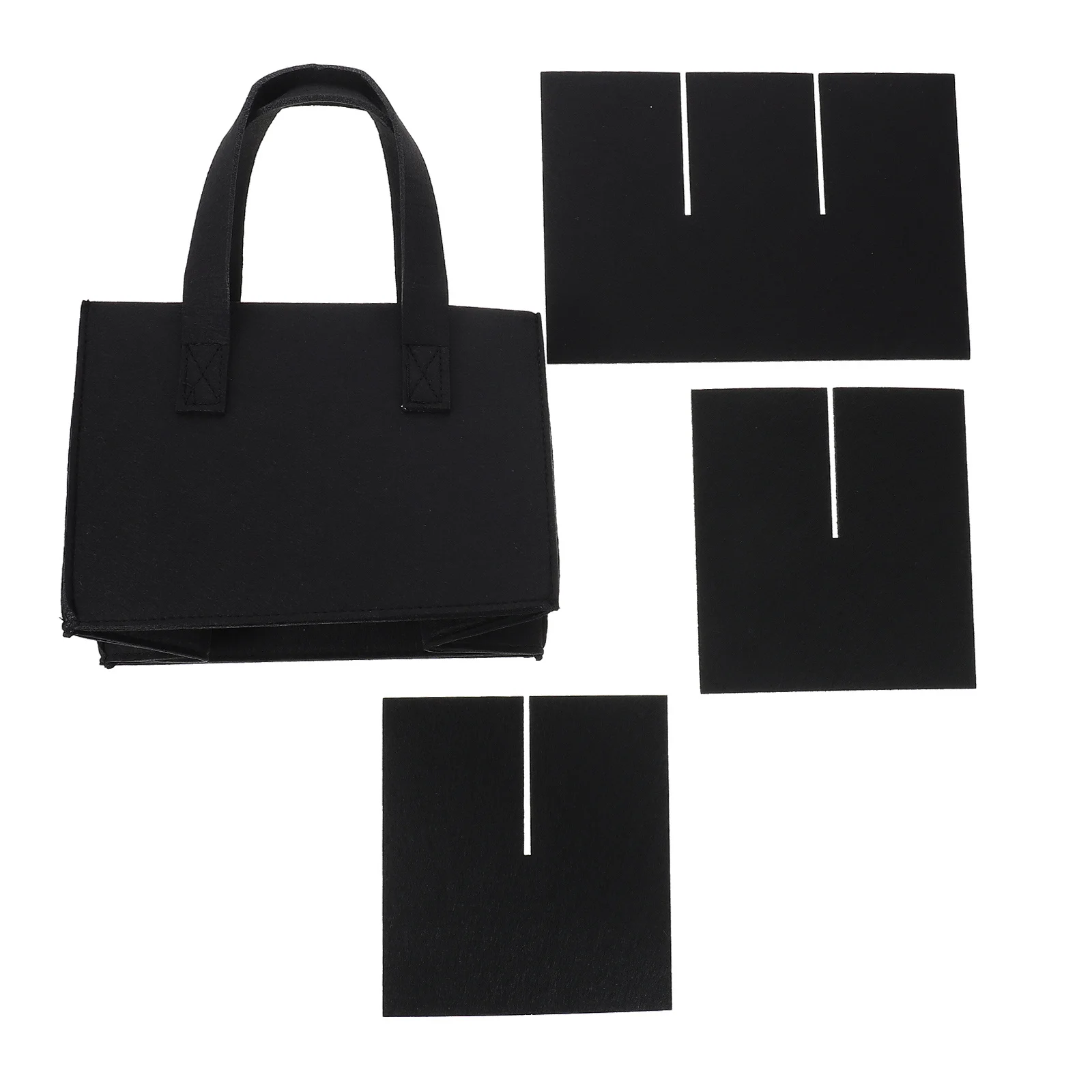 

Wine Bottle Carrying Bag with Removable Divider Felt Storage Tote for Red Wine Portable Holder Gift Bag Holiday New Year Use