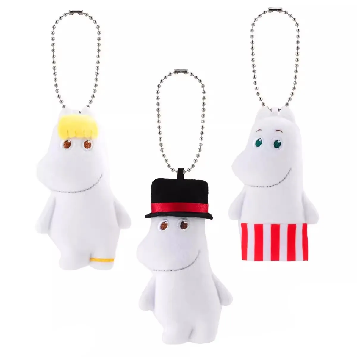 New Cute Anime Snufkin Snorkmaiden Hippo MAMMA PAPPA Plush Key Chain Small Pendant Kids Stuffed Toys For Children 9CM