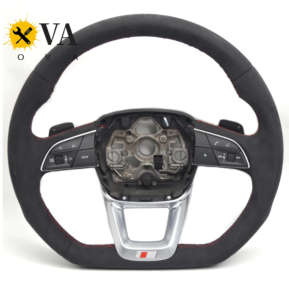 

Steering Wheel For Audi Q3 RS3 Semi Suede Leather Steering Wheel Assembly