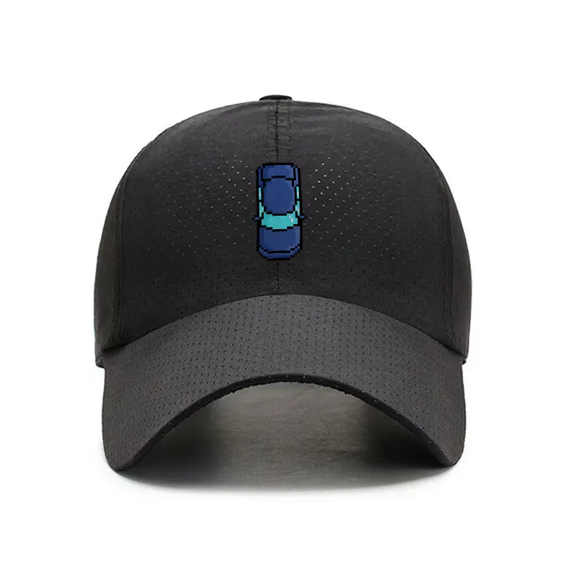 Pixel Art Blue Potion Quick Dry Baseball Cap Breathable Adjustable Sports Hat