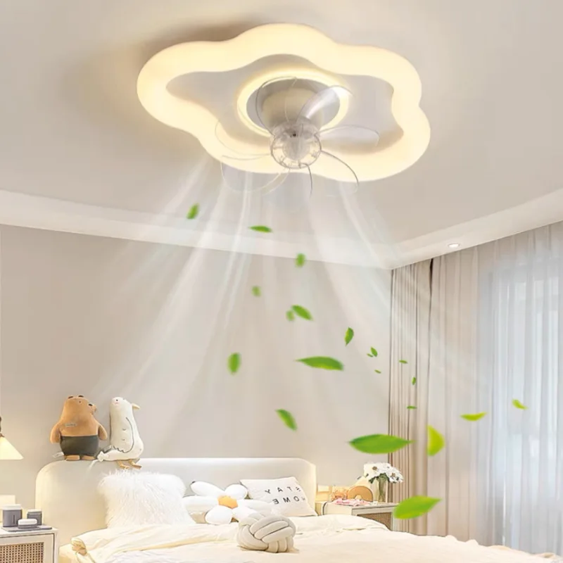 

Nordic Ceiling LED Chandelier Fans Lamps with Remote for Living Dining Table Room Bedrooms Home Decor Hanging Fan Lights Fixture