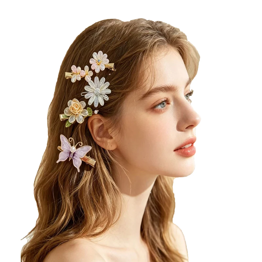 女の子のためのカラフルなラインストーンヘアピン,かわいいヘア - Women'S Accessories List のレビューと価格