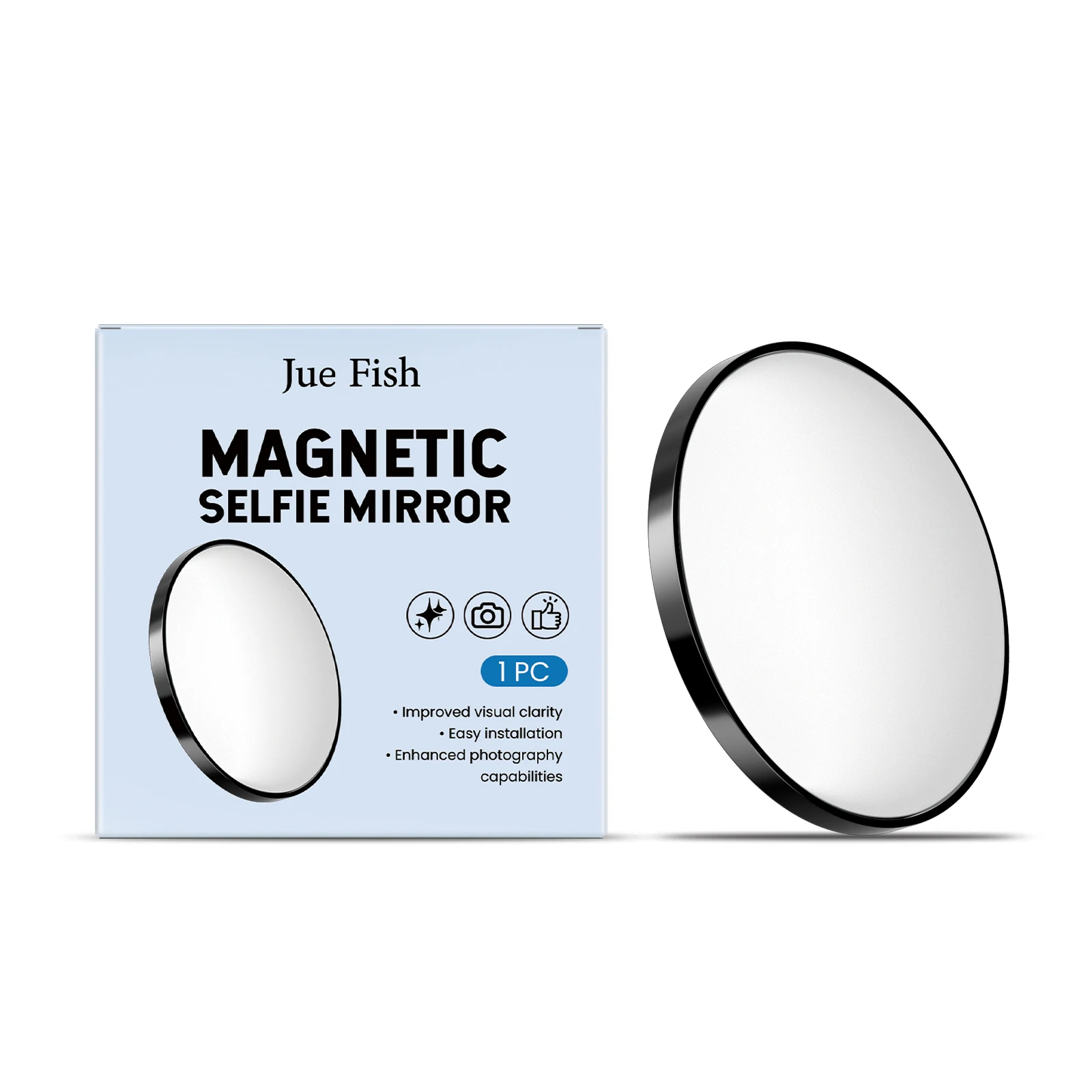 Magnetic Selfie Mirror for Phone Portable Convex Reflector Mobile Camera Photography Auxiliary Mirror Outdoor Travel Self Shooting Accessory