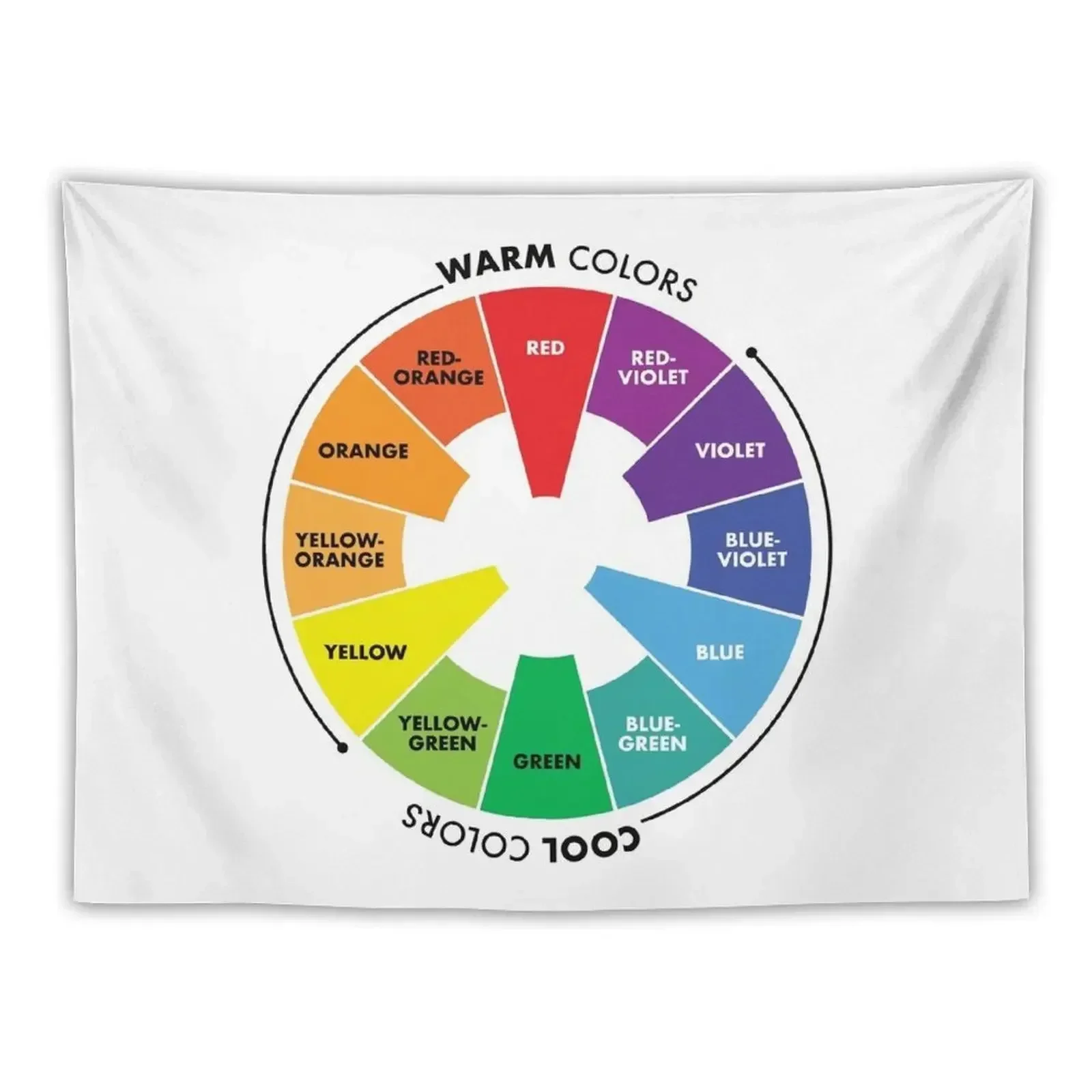 Color Wheel - Primary, Secondary & Tertiary Colors Tapestry Home Supplies Bedroom Decorations Japanese Room Decor Tapestry