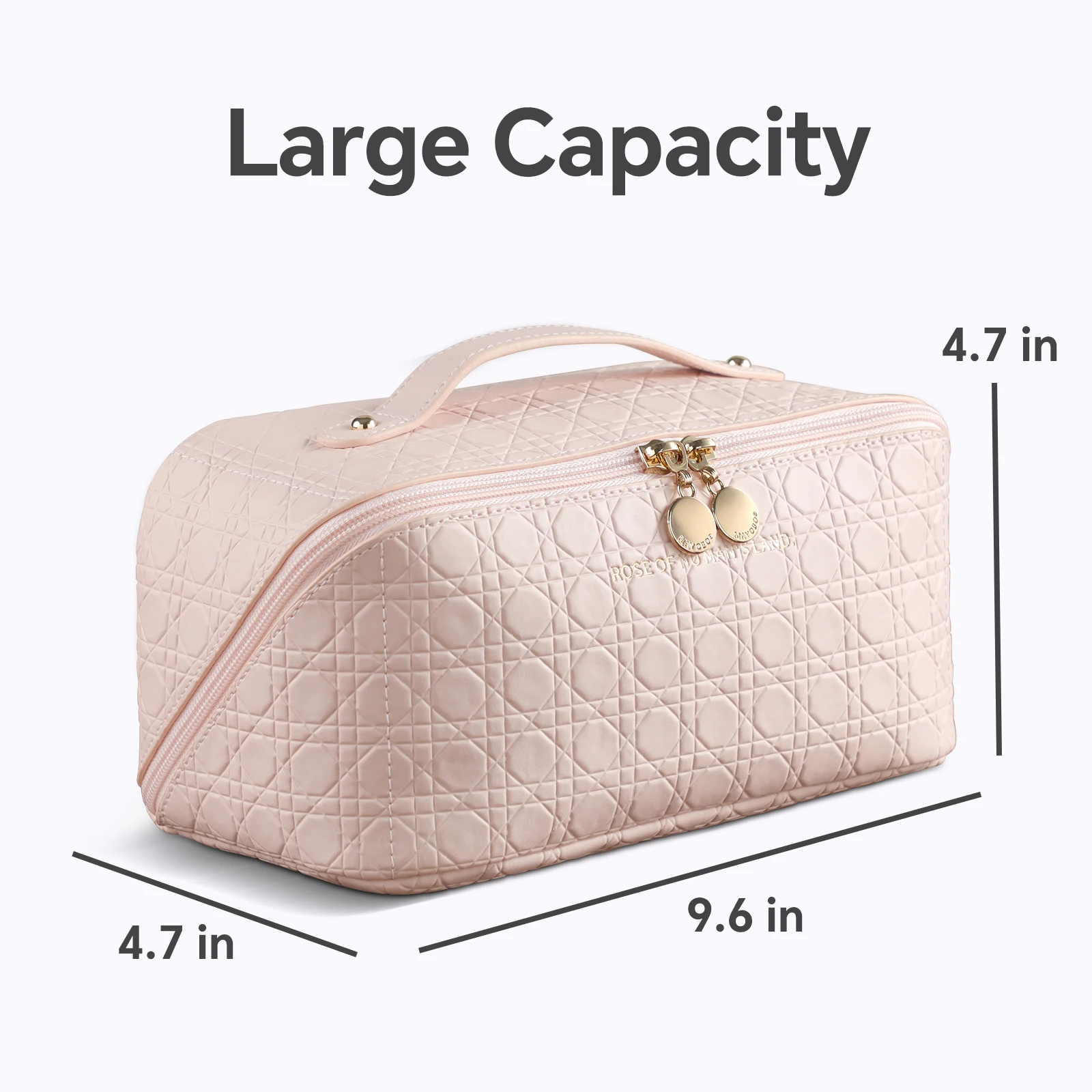 Sac de rangement rose pour cosmétiques, sacoche de voyage