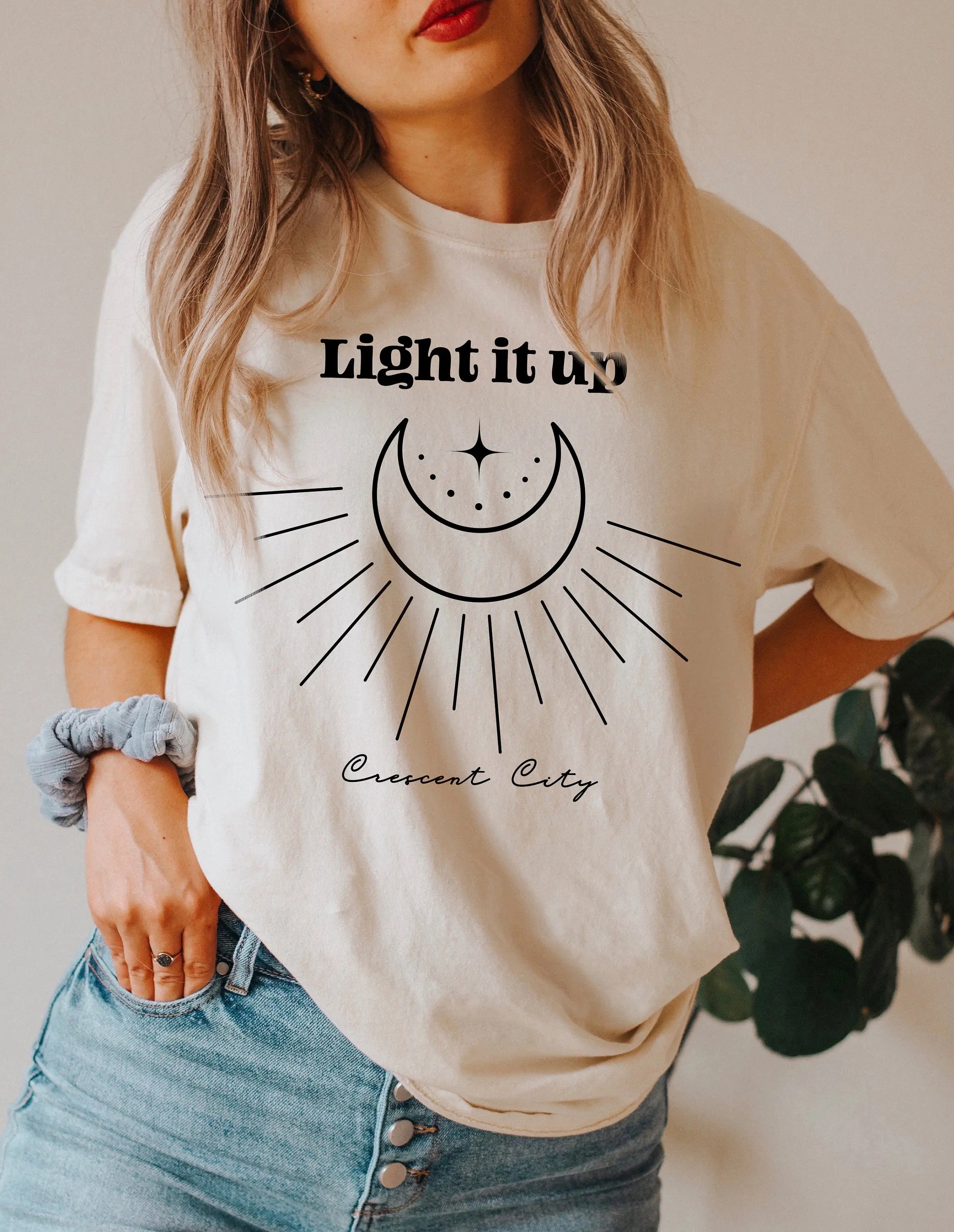 Light It Up SJM Shirt, Crescent City Shirt, Bookish Shirt, Acotar Velaris Shirt, House of Earth, Comfort Colors® SJM