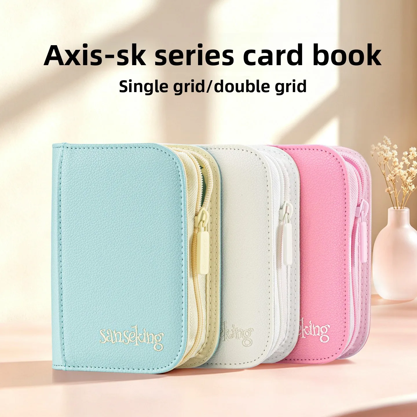 Sanseking AXIS-SK мини-альбом для карточек с 1 или 2 карманами из искусственной кожи, портативный альбом для коллекционных карточек Pokémon PTCG.