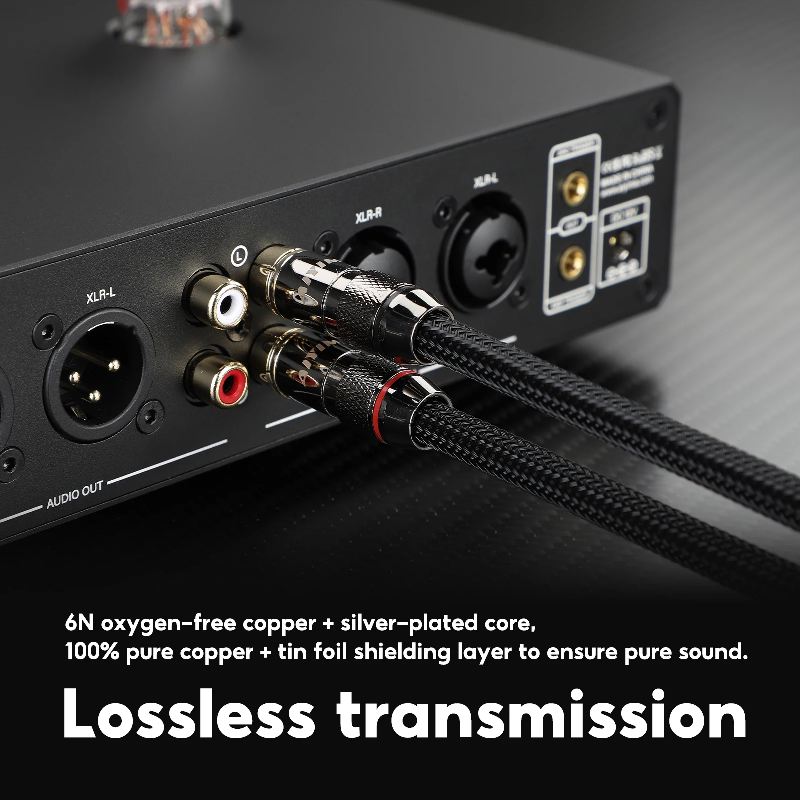 AIYIMA 1ペア 0.5m RCAケーブル 2RCA-2RCA オス-オス ステレオAUX