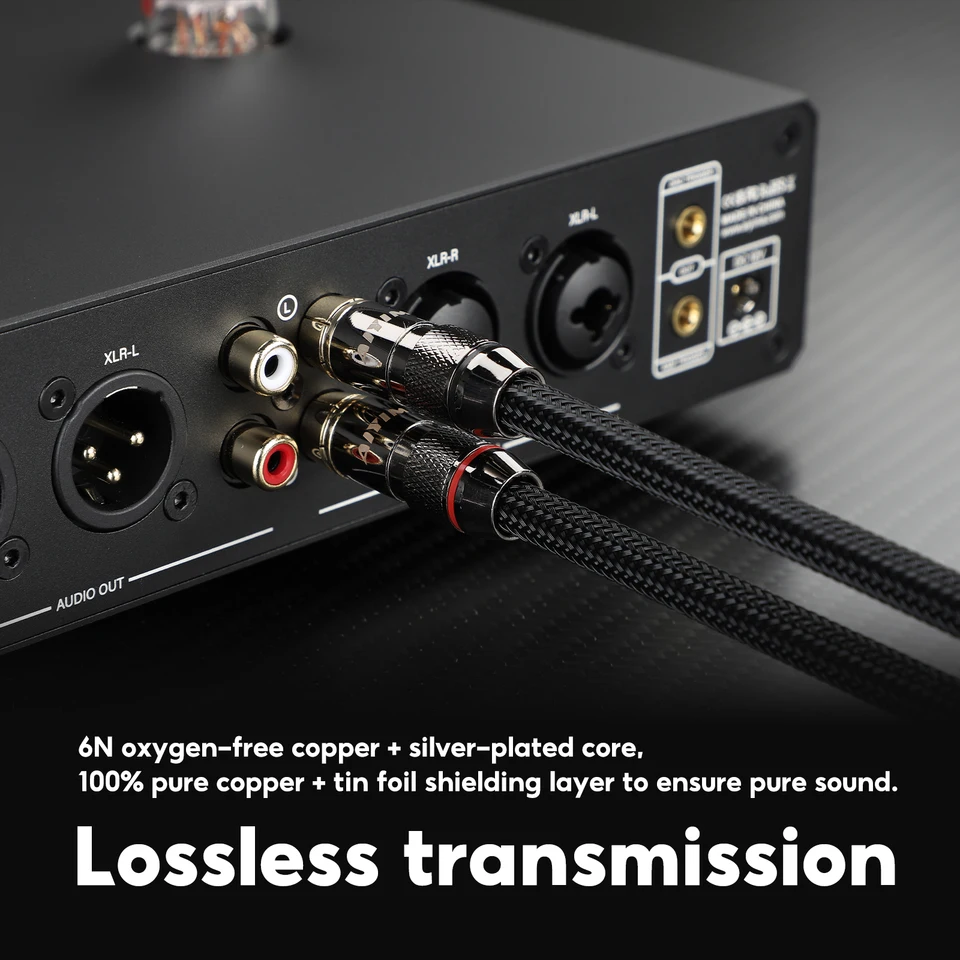 AIYIMA 1ペア 0.5m RCAケーブル 2RCA-2RCA オス-オス ステレオAUX