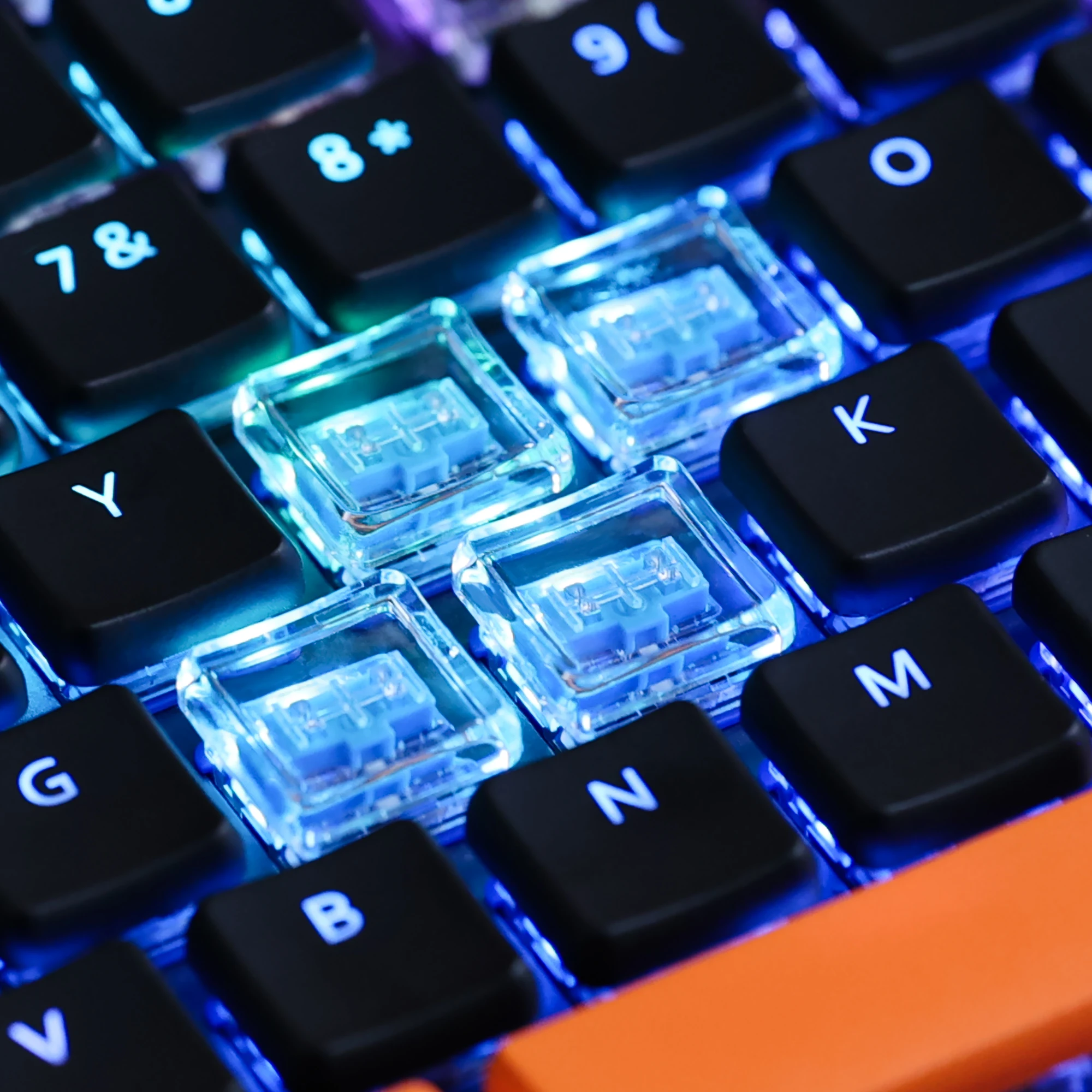 

Chosfox 10/30/50/90 Pcs CFX Low Profile Choc Keycap for Kailh 1350 Switch Mechanical Keyboard Ultra Thin Transparent PC Keycap