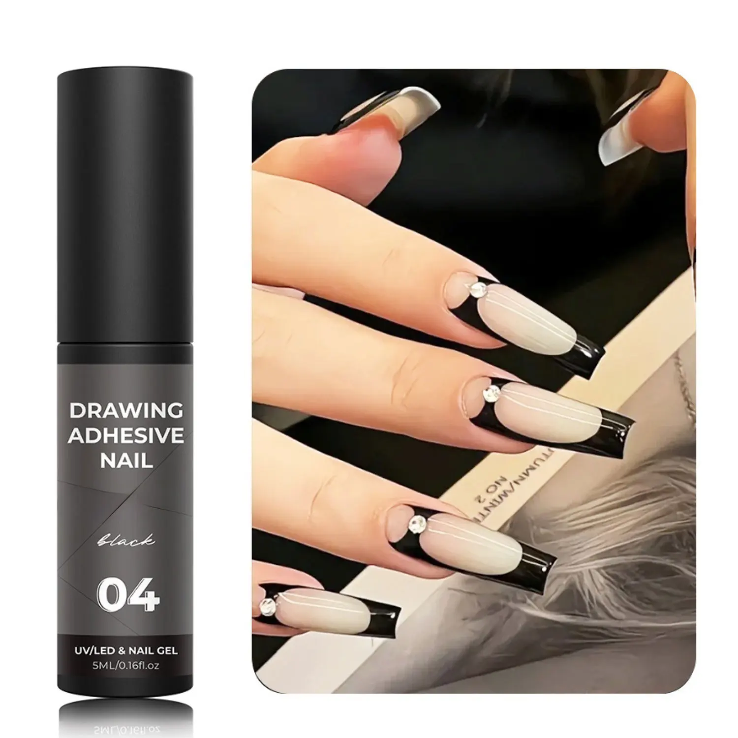 جل معدني ذهبي تأثير مرآة جل طلاء أظافر فرنسي خط فني للأظافر/زهرة اللوحة هلام بريق الأشعة فوق البنفسجية هلام مسمار نقع قبالة