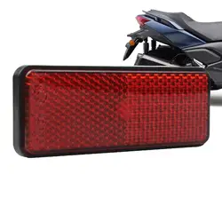 1pcs Rectangle Reflective Reflector Motorcycle Motorbike ATV Scooter Dirt Bike Moped 4 W-heeler Reflectors Exterior Accessories