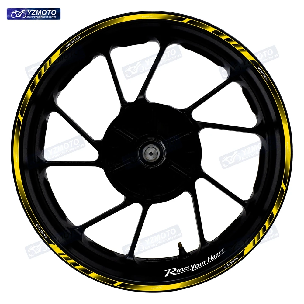 For Z1000 Z1000SX Z750 Motorcycle 17 Inch Front And Rear Wheel Sticker Hub Decal Modified Reflective Decorative Rim Stickers