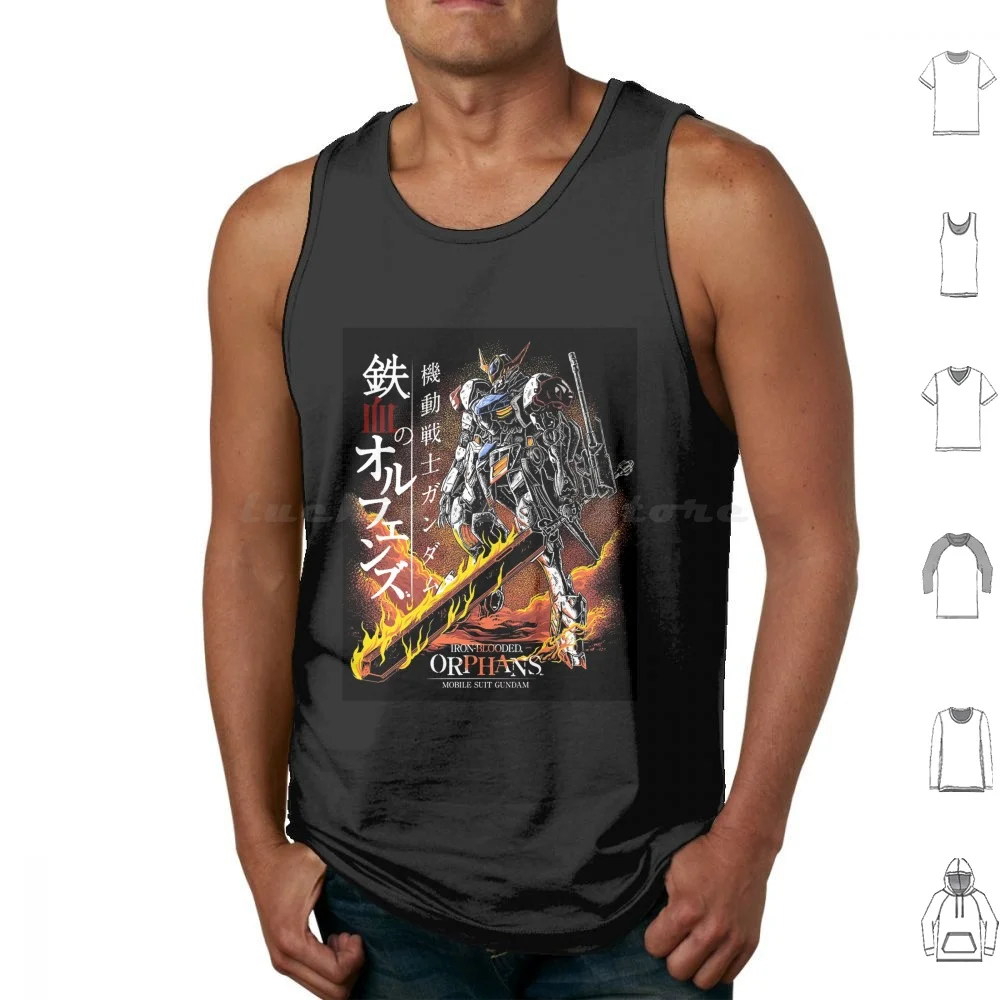 Barbatos Poster Tank Tops Vest Sleeveless Barbatos Tekkadan Iron Blooded Orphans Ibo Japan Japanese Culture Anime