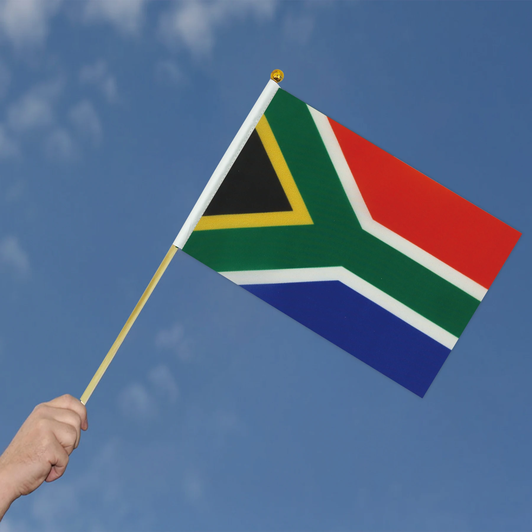 South Africa 14x21CM Hand Flags National Flags For Indoor and Outdoor Decorations(10pcs/1set)