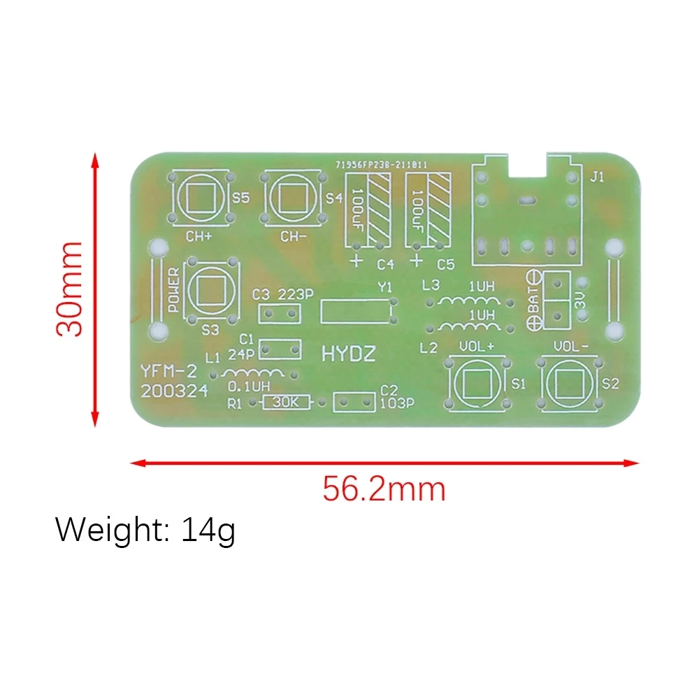 FM Stereo Radio DIY Kit Wireless FM Radio Transmitter and Receiver Module Frequency Modulation Soldering Practice