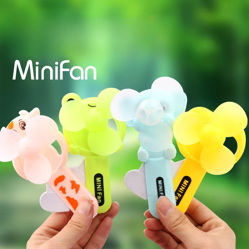 

1Pcs Cartoon Cute Mini Summer Portable Hand Pressure Fan Toys for Kids Adult Birthday Party Favors Goodie Bag Funny Toys