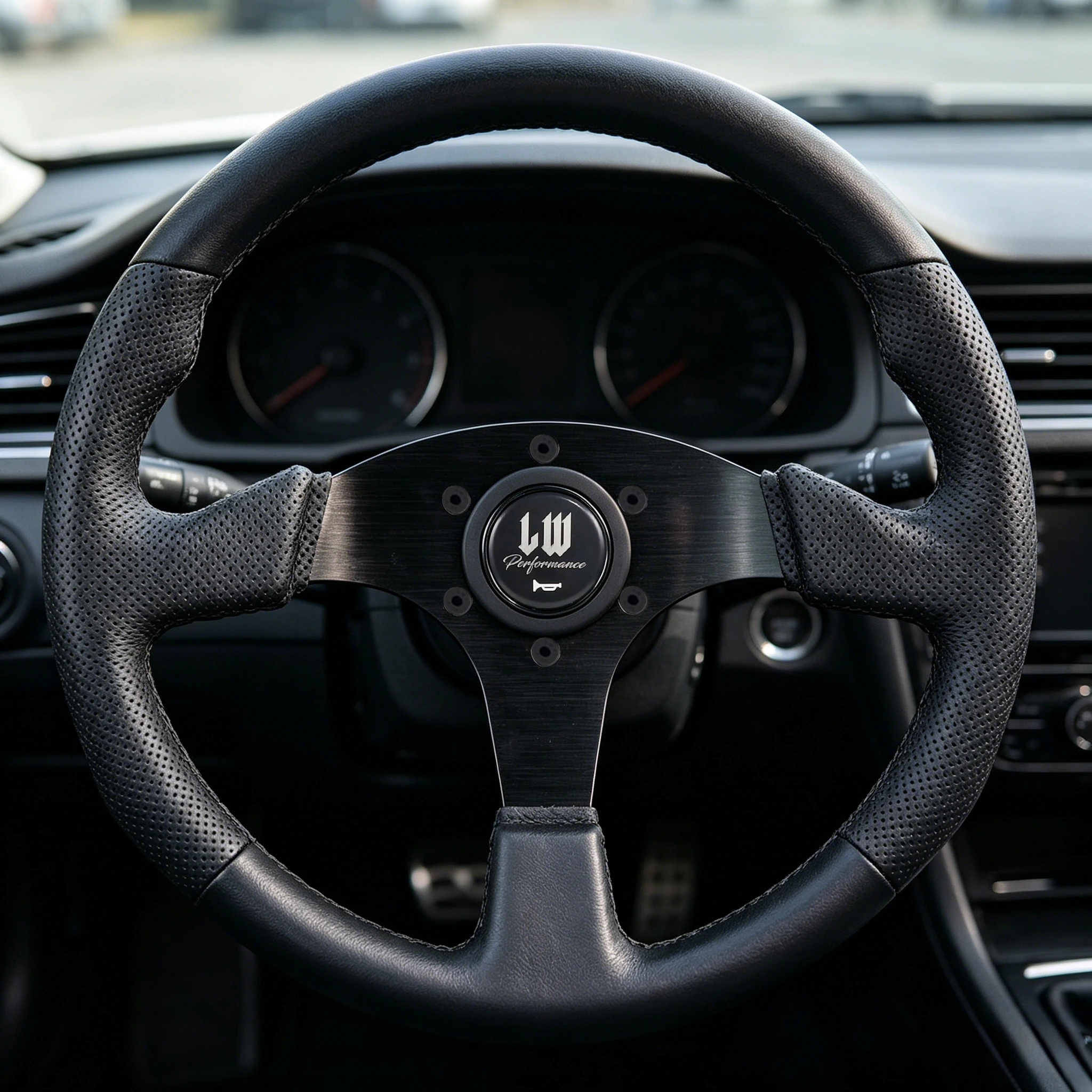 TEQ JDM High Performance Sport Steering Wheel Horn Button Racing Car Horn Switch Push Cover