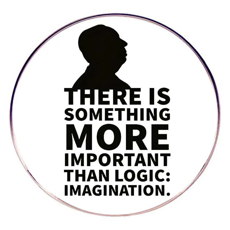 There Is Something More Important Than Logic Imagination Enamel Pins Lapel Badge Brooch Decoration Jewelry