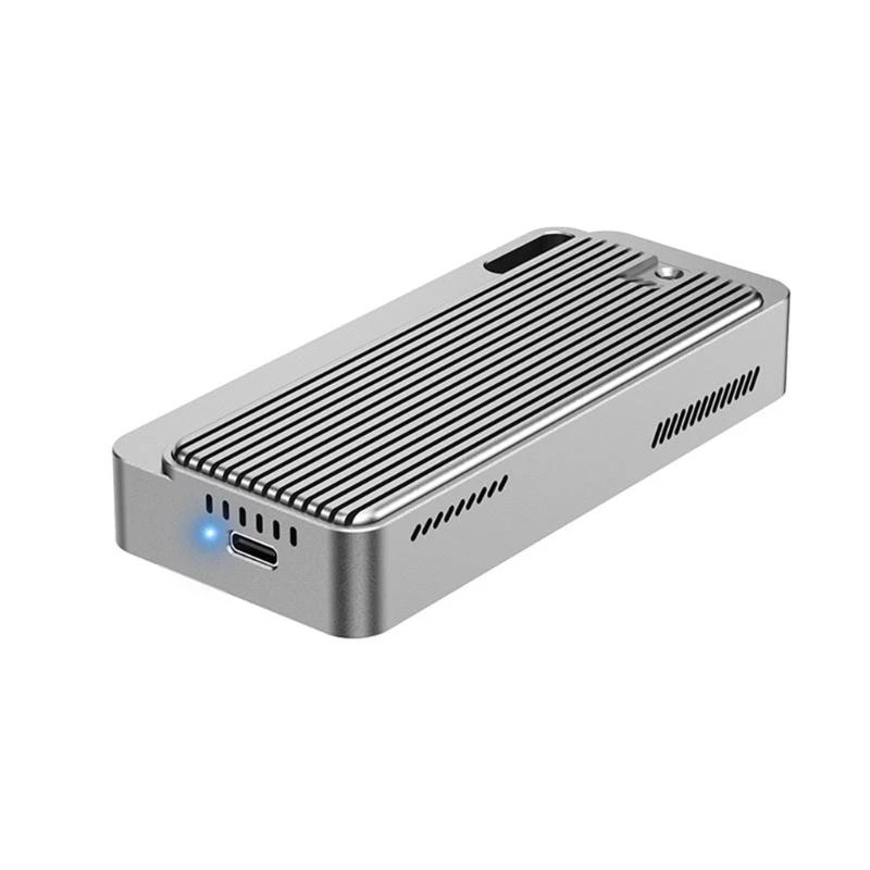  Portable USB4.0 40Gbps External Enclosure M.2 NVMe Hard Drive Heat Management