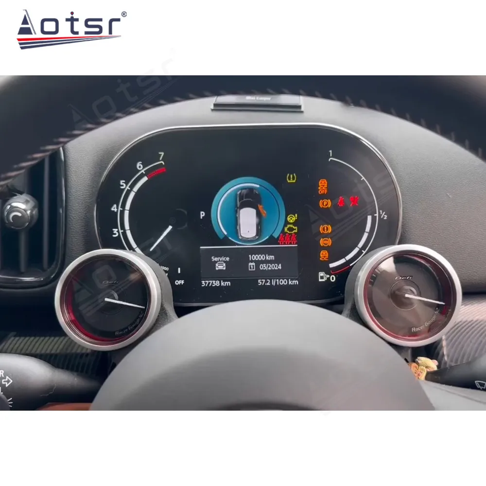 New Digital Cluster Odometer Screen For BMW Mickey Mouse DEFI LCD Multimedia Player  Dashboard Instrument Panel
